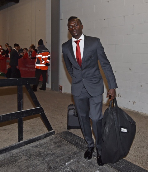 Galerie: Arrivée de Sadio Mané et de ses co-équipiers à Anfield à quelques minutes du choc contre Arsenal  