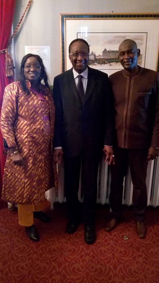 Cheikhou Oumar Sy et Elene Tine reçus par son Excellence M. Ousmane Paye, Ambassadeur du Sénégal au Canada.