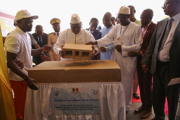 Les images du lancement à Louga du programme d’assainissement des dix villes du Sénégal