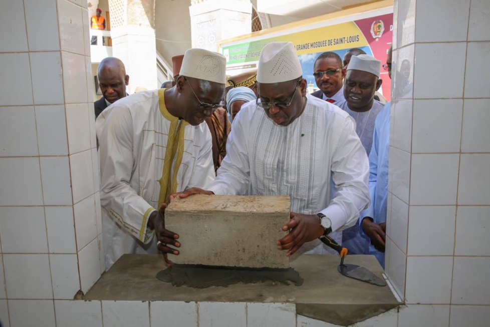 Programme spécial des sites religieux : Macky Sall à la Grande Mosquée de Saint-Louis
