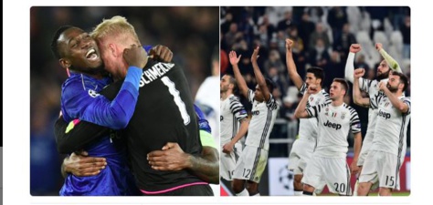 Leicester et la Juventus rejoignent les 1/4 de finale de la Champions League :