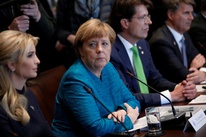 A la Maison Blanche, Angela Merkel a aussi rencontré... Ivanka Trump :: regardez en quelques clichés