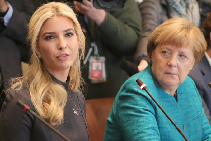 A la Maison Blanche, Angela Merkel a aussi rencontré... Ivanka Trump :: regardez en quelques clichés