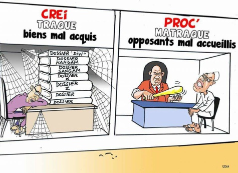 Le nouveau visage de la justice: Traque et matraque..... des opposants  (par Odia, La Tribune)