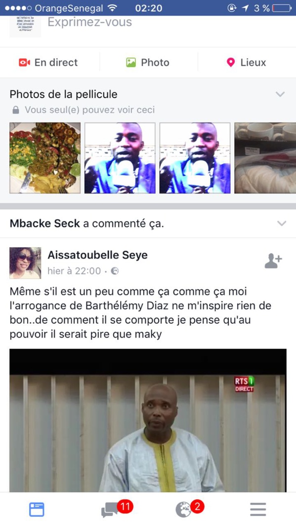Le manque de civisme et l'indiscipline de Barthélemy Dias fait polémique sur  les réseaux sociaux ( Photos)