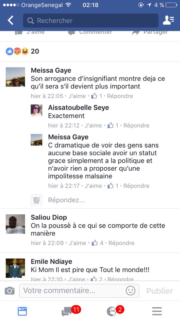 Le manque de civisme et l'indiscipline de Barthélemy Dias fait polémique sur  les réseaux sociaux ( Photos)