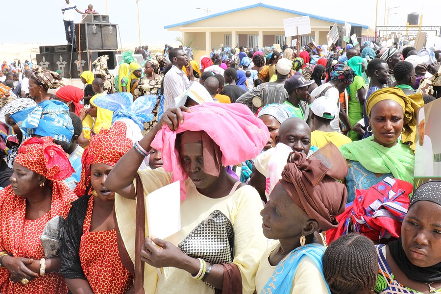 Photos : Les images de l'accueil des partisans de Mamour Diallo lors de l'inauguration du quai de pêche de Potou