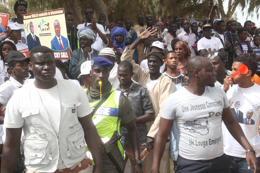 Photos : Les images de l'accueil des partisans de Mamour Diallo lors de l'inauguration du quai de pêche de Potou