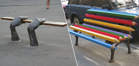 Photos: Des bancs créatifs cachés aux quatre coins du monde