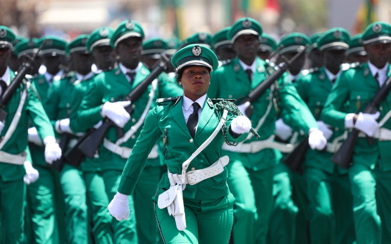 Photos-Les femmes bien représentées hier au défilé, preuve de la féminisation de l'Armée et de la Gendarmerie 