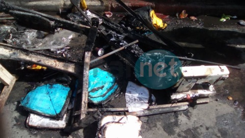 Photos-Le sinistre au marché HLM après l'incendie qui s'est déclaré vers 4h du matin en quelques images!!