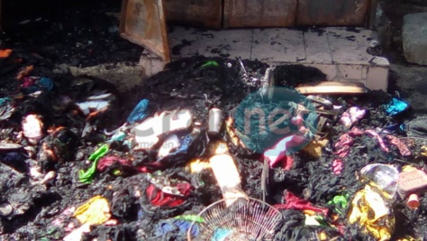 Photos-Le sinistre au marché HLM après l'incendie qui s'est déclaré vers 4h du matin en quelques images!!