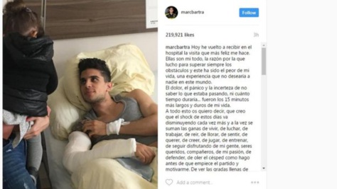 Bartra : "les 15 minutes les plus longues de ma vie"