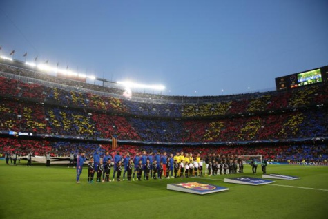 Ligue des champions: le superbe Tifo des fans du Barça