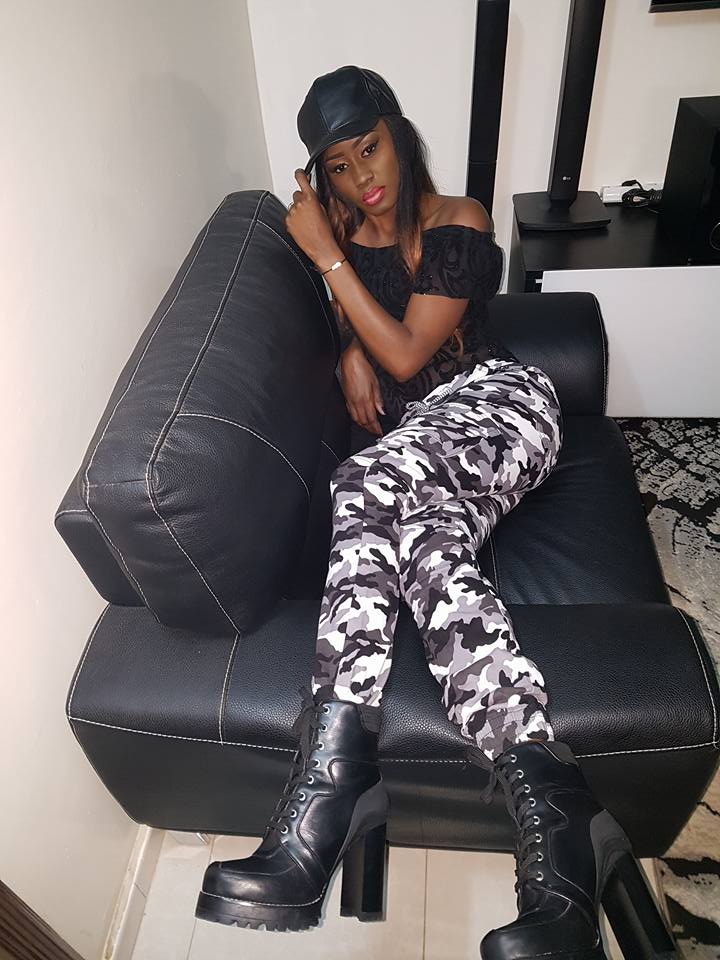 Queen Biz en tenue camouflée : lou bandit di nirol