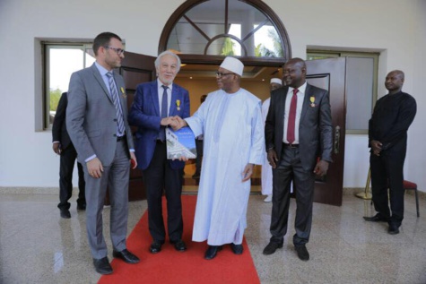 Le PDG de Eiffage Sénégal, Gérard Senac, honoré par le Président du Mali, S.E Ibrahim Boubacar Keïta