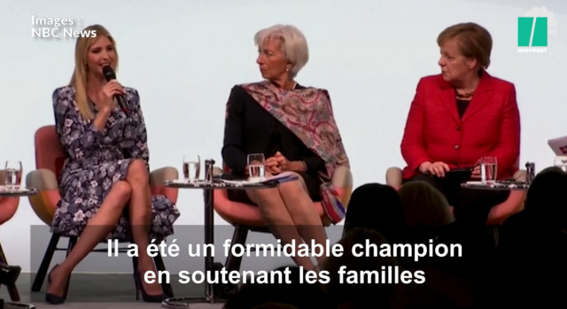 Ivanka Trump a essayé de défendre son père Donald Trump à Berlin mais une partie du public n'a pas apprécié