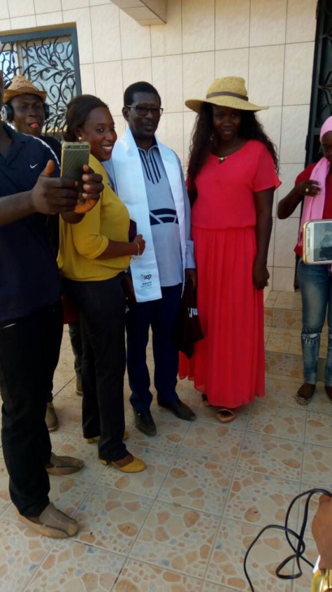 Visite de chantier dans le sud du pays avec le ministre de l'Enseignement supérieur, Mary Teuw Niane