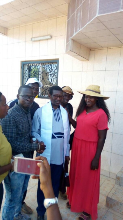 Visite de chantier dans le sud du pays avec le ministre de l'Enseignement supérieur, Mary Teuw Niane