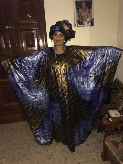 Voici la belle Fama Diouf, elle est l'animatrice de l' émission "Li ci biir seuy" sur la RTS1