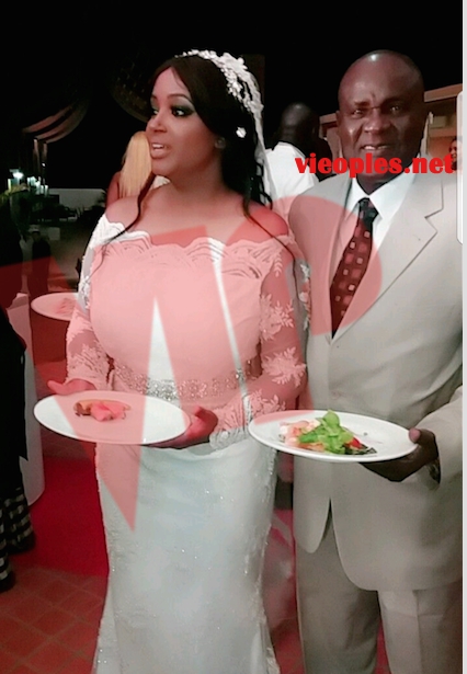 Réception du mariage d'Elisabeth Guillabert et Doudou Diagne, deux fils de Vip