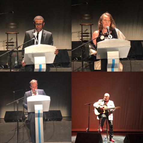 Soirée hommage à Ousmane Sow à l'Institut Français, en présence de Youssou Ndour, Souleymane Diamanka, Béatrice Soulé, Bernard Lavilliers et Christophe Bigot