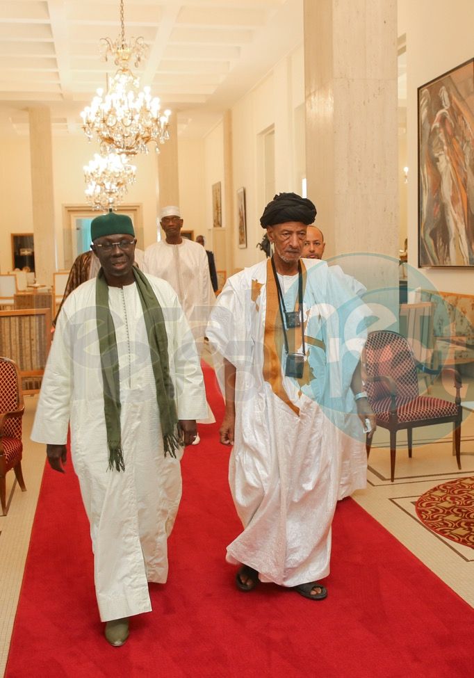 Le Président de la République a reçu en audience ce dimanche, le khalife général de Khadres, Cheikh Ayah Aïdara Ould Cheikh Talibouya 