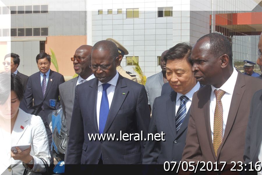 Vidéo-Photos: La visite du vice-président de la République populaire de Chine, M. Li Yuanchao au parc industriel de Diamniadio 