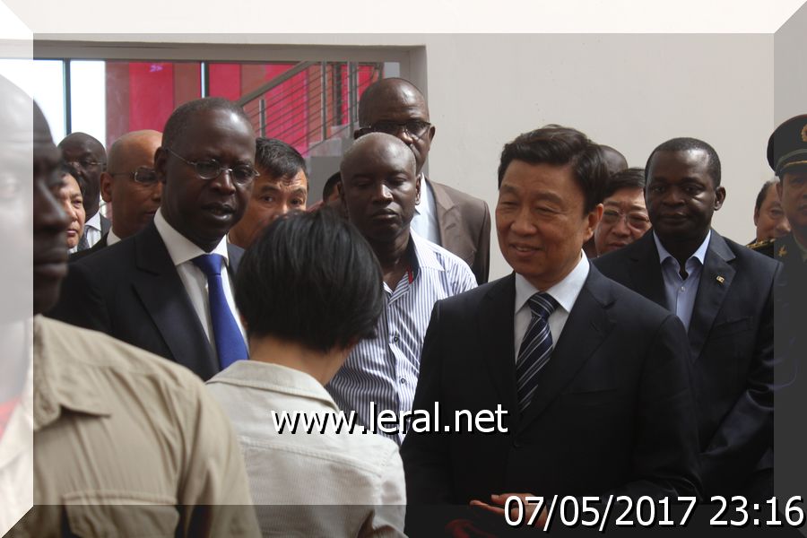 Vidéo-Photos: La visite du vice-président de la République populaire de Chine, M. Li Yuanchao au parc industriel de Diamniadio 