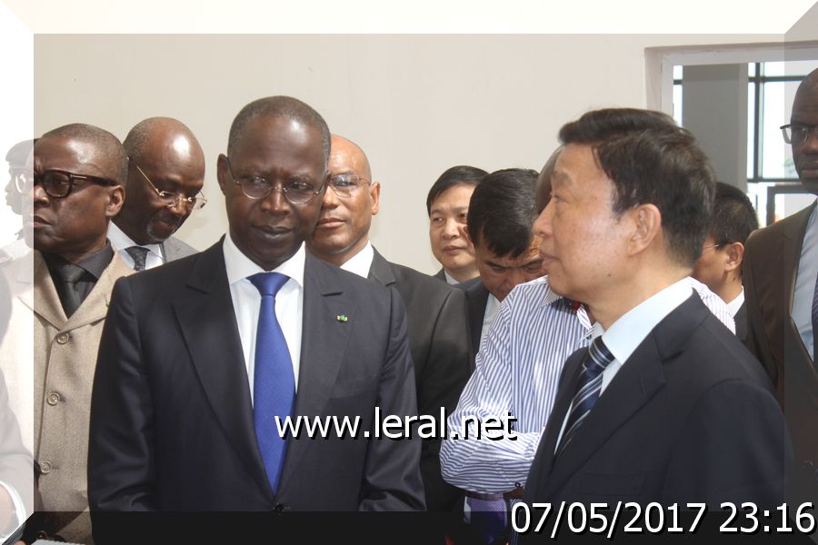 Vidéo-Photos: La visite du vice-président de la République populaire de Chine, M. Li Yuanchao au parc industriel de Diamniadio 