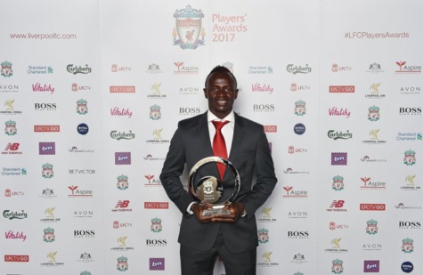 Sadio Mané meilleur joueur de la saison de Liverpool 2017