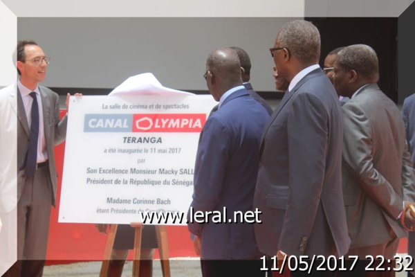  Inauguration de la salle de cinéma et de spectacle (Canal Olympia Teranga) par S.E Macky Sall 
