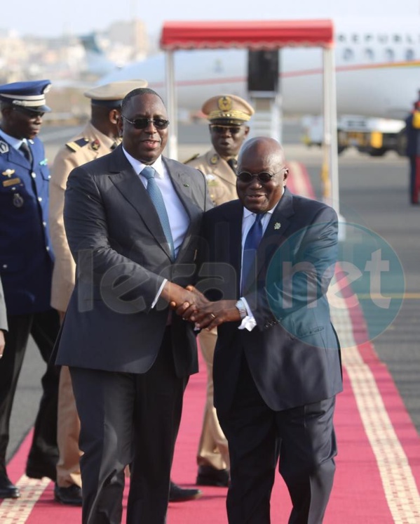 Le Président du Ghana est arrivé à Dakar ce lundi, Nana Akufo Ado est en visite d’amitié et de travail de 48 heures au Sénégal