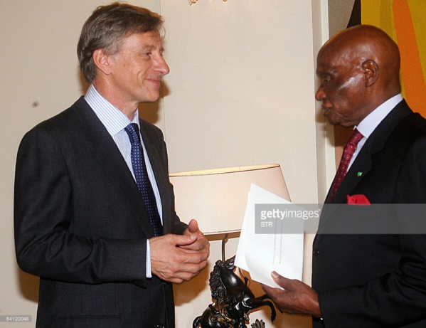 L'ancien ambassadeur Ruffin, ici avec l'ancien Président Abdoulaye Wade