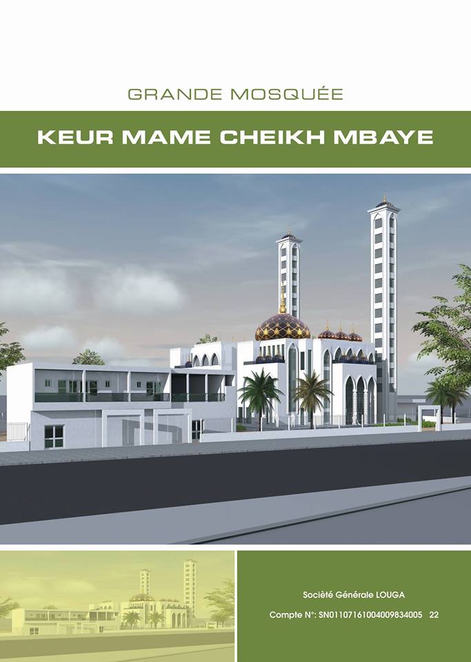 Pose première pierre de la grande Mosquée Cheikh Ahmadou Kabir Mbaye (Keur Mame Cheikh Mbaye), père de Djily Mbaye et Serigne Sam Mbaye