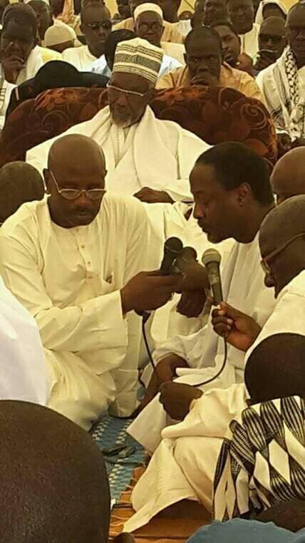 Pose première pierre de la grande Mosquée Cheikh Ahmadou Kabir Mbaye (Keur Mame Cheikh Mbaye), père de Djily Mbaye et Serigne Sam Mbaye