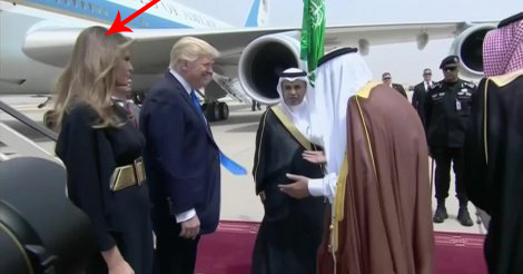 Melania Trump tête nue en Arabie Saoudite