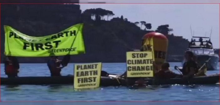 Italie – Réunion du G7: près de 2.000 manifestants alter-mondialistes tenus à l’écart. Photo