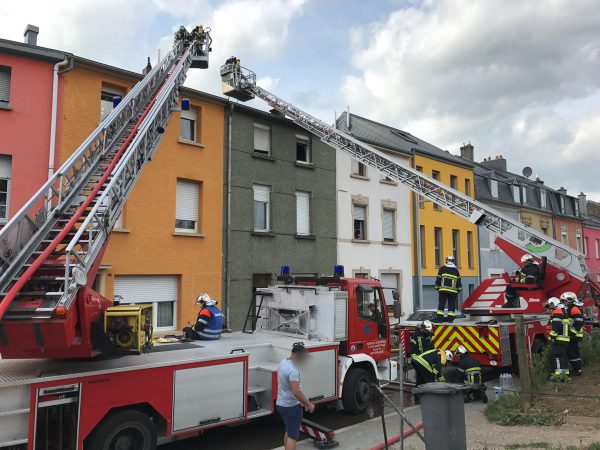 Incendie à Rodange: Plusieurs maisons touchées par un incendie