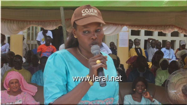 Sebikotane: Aminata Lo, vice-présidente HCCT: " la COJER est toujours présente aux côtés du président de la République, pour une majorité absolue à l'Assemblée nationale..."