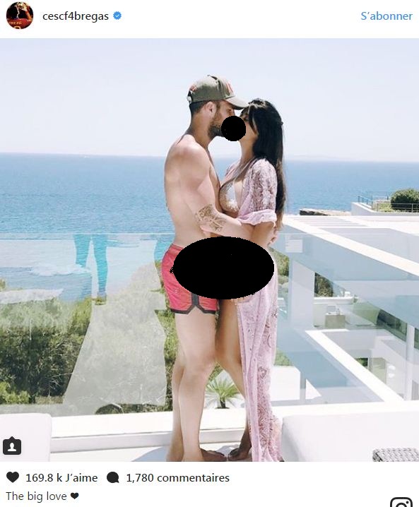 Oups!: Fabregas poste une photo gênante de ses vacances