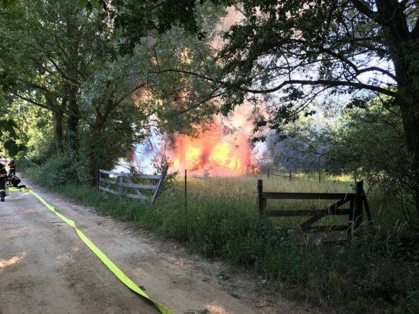 Un chalet a pris feu à Esch-​​sur-​​Alzette