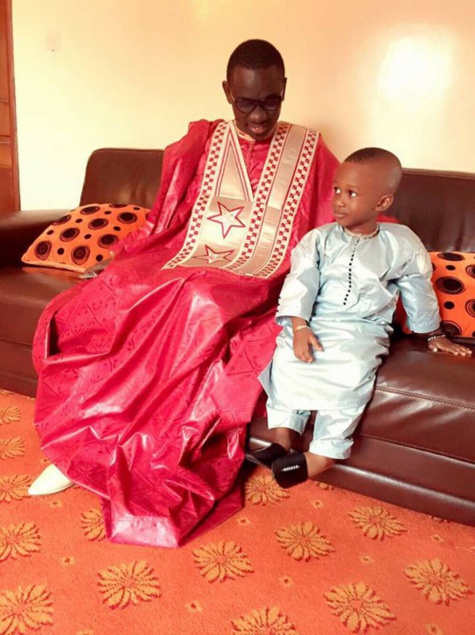 5 photos: Pape Diouf et son fils, en mode Korité