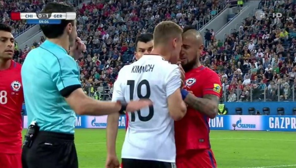 Altercation entre Kimmich et Vidal lors de la finale de la Coupe des Confédérations