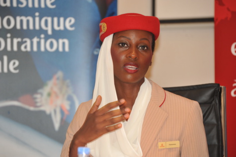 Fatoumata Sow, hôtesse de l'air à Fly Emirates, nous dévoile son quotidien (photos)