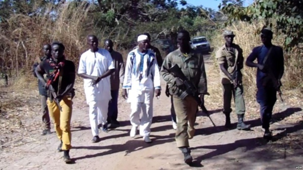 Des membres du Mouvement des forces démocratiques de Casamance.