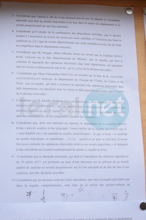 Résultats définitifs des Législatives du 30 juillet: tous les recours rejetés (documents)