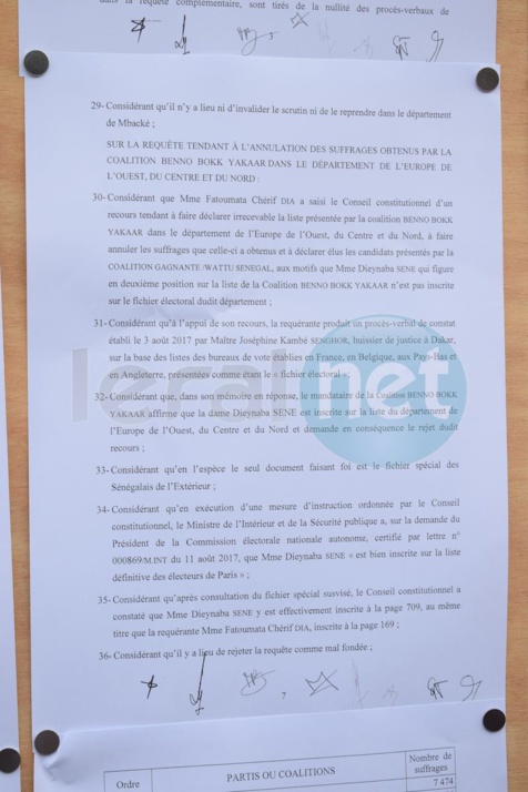 Résultats définitifs des Législatives du 30 juillet: tous les recours rejetés (documents)