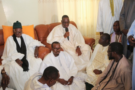Photos : les condoléances du Président Macky Sall, suite au rappel a Dieu de Serigne Abdou Fatah Mbacke Gaïnde Fatma