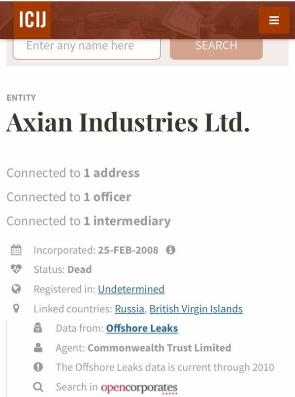Exclusif- Sénégal- Affaire rachat Tigo : Le groupe Axian au cœur des Panama Papers.